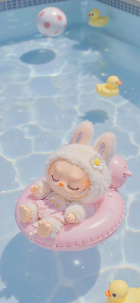 Sleeping Beauty  Labubu Wallpaper