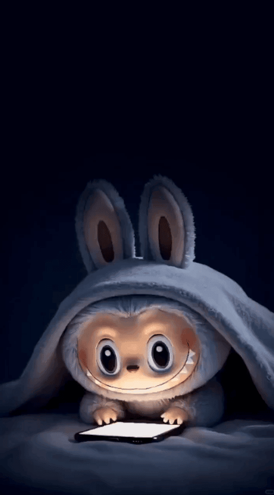 Peekaboo Hoodie Labubu Wallpaper