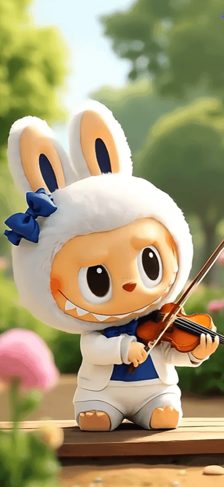 Violinist Labubu Wallpaper