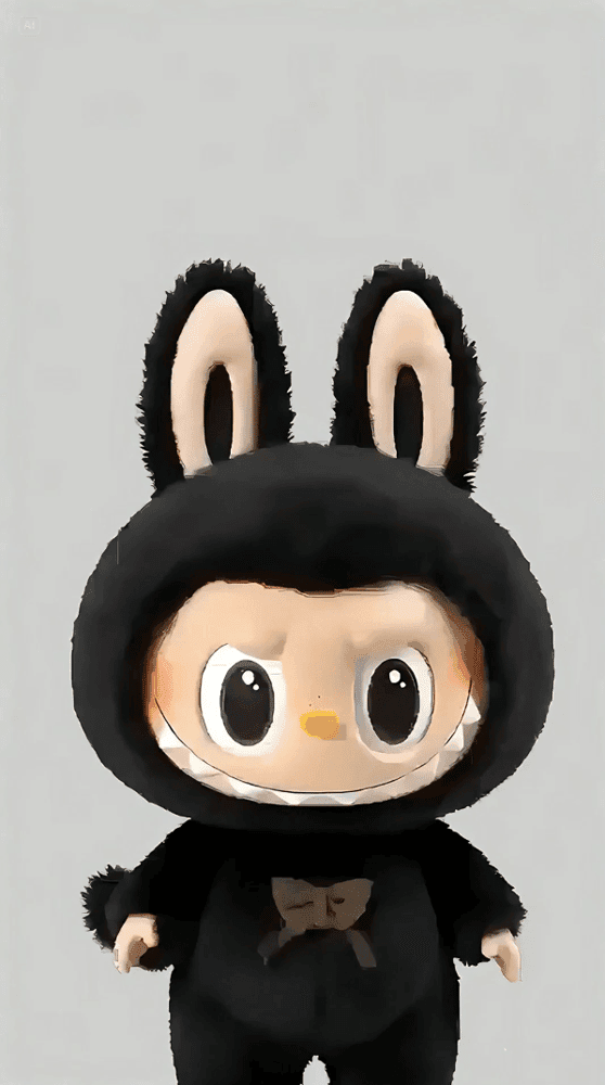 Black Bunny Labubu