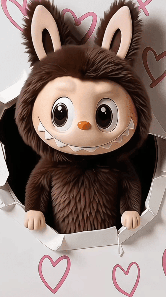 Brown Furry Labubu