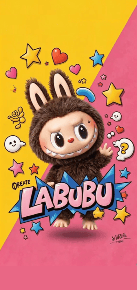 Comic Style Labubu