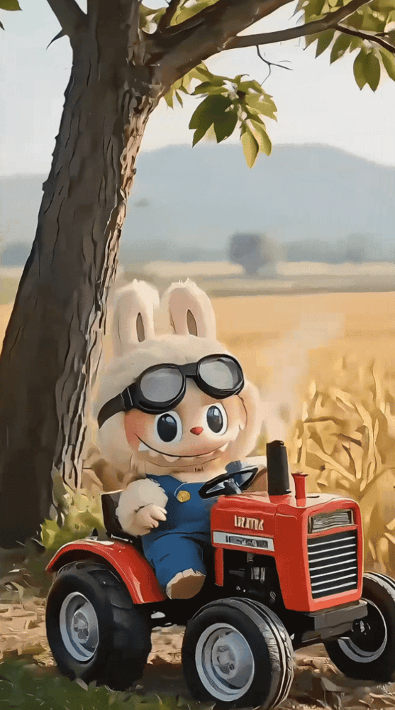 Tractor Ride Labubu