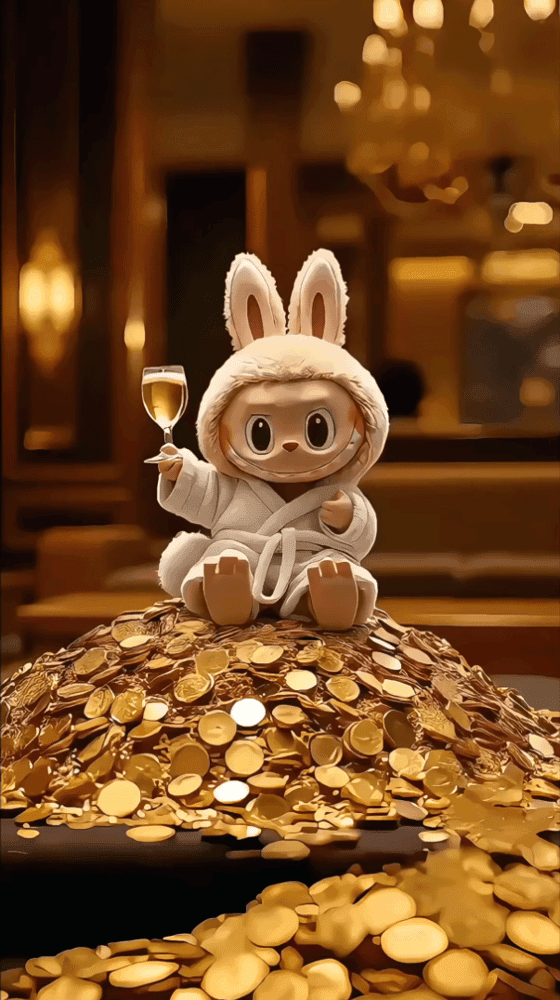 Golden Coins Labubu