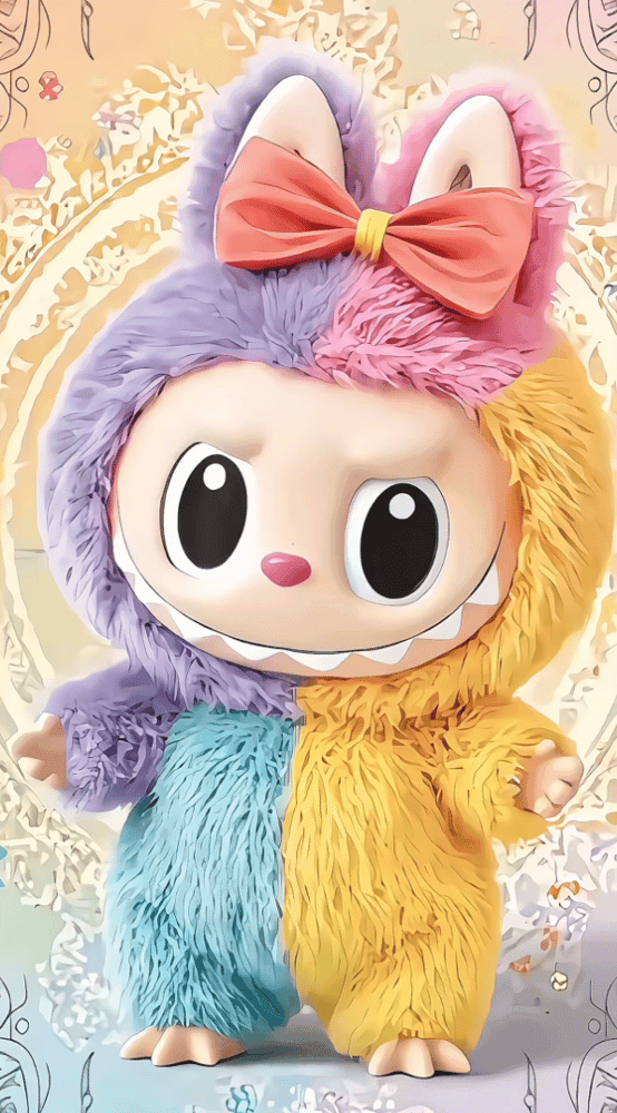 Rainbow Labubu Wallpaper