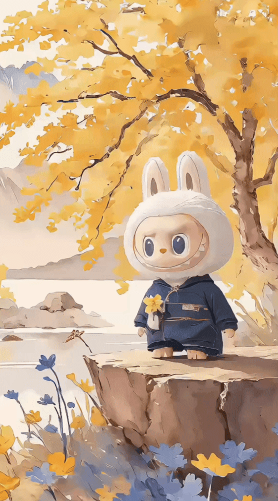 Autumn Labubu Wallpaper