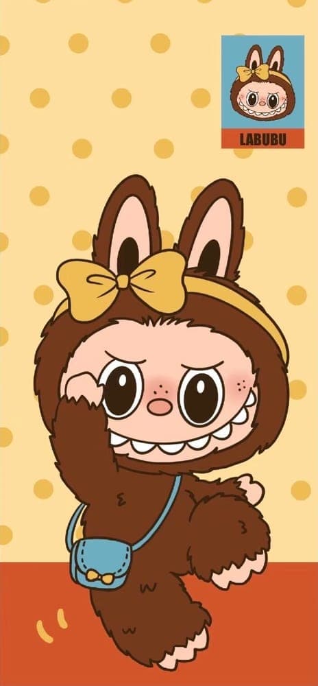Bow Tie Gentleman Labubu Wallpaper
