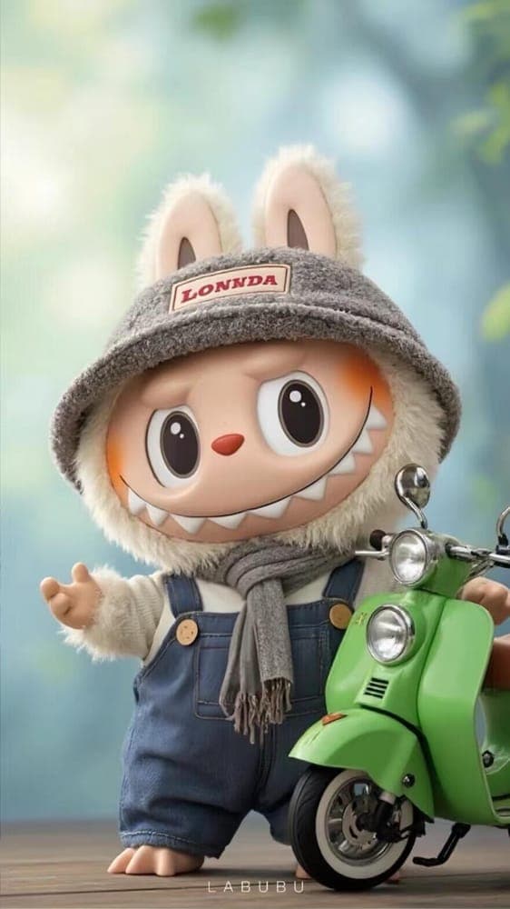 Snow Adventure Labubu Wallpaper