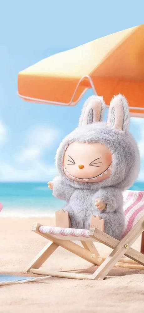 Peaceful Nap Labubu Wallpaper